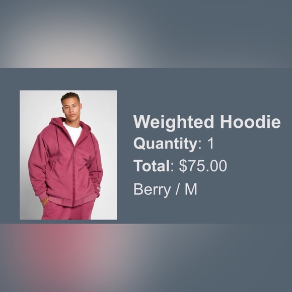 COMFRT brand weighted hoodie - Picture 4 of 4